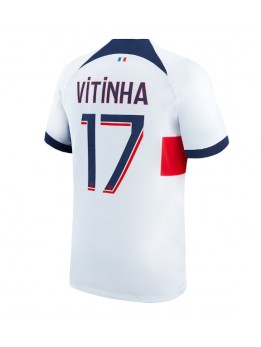 Billige Paris Saint-Germain Vitinha Ferreira #17 Bortedrakt 2023-24 Kortermet